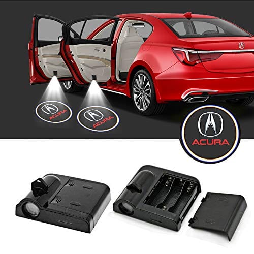 Acura Door Lights Logo Projector, Led Car Door Paste Wireless Welcome Courtesy Ghost Shadow Light Accessories for Acura ILX MDX RDX RLX TLX Series, Gift for Friends Family Members