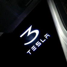 Load image into Gallery viewer, tesla Door Lights 2pcs for Tesla Model S Tesla Model 3 X Y Led Car Door Welcome Light logo Projector Laser lamp Ghost Shadow Door light Accessory - wkcarparts
