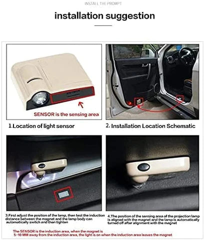 How to install the car welcome light