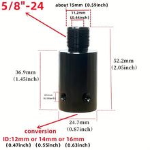 Load image into Gallery viewer, Fuel Filter Adapter 1/2-28 ,5/8-24 to 12mm, 14mm 16mm Adapter Aluminum Titanium Black Car Fuel Filter Kit
