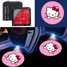 Load image into Gallery viewer, 2pcs Fit Hello Kitty Fans Gifts,Car Door Projector LED Logo Light for Hello Kitty Welcome Courtesy Ghost Shadow Lights Lamp
