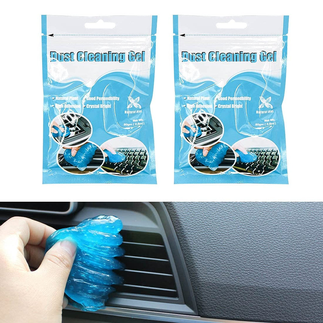 Cleaning Gel for Car Detailing Putty Car Interior Cleaner Car Vent Cleaner Automotive Dust Clenging Gel for Auto Laptop Home Car Slime Cleaner 2Pcs