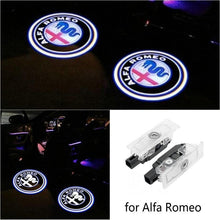 Load image into Gallery viewer, Car Door Lights 2pcs for Alfa Romeo 159 LED Car Door Welcome Light Logo Projector for Alfa Romeo 147 156 Giulietta Giulia Mito Stelvio Brera Spider - wkcarparts
