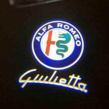 Load image into Gallery viewer, FOR Alfa Romeo LED Car Door Logo Projector Giulia Giulietta Mito Stelvio Brera 147 156 159 car-styling - wkcarparts
