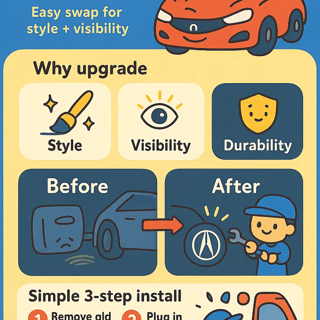 acura tlx door lights - Projector