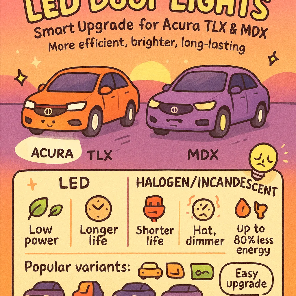 acura tlx door lights - MDX