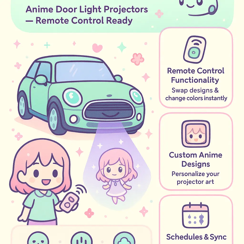 car door light projector anime - Accessories