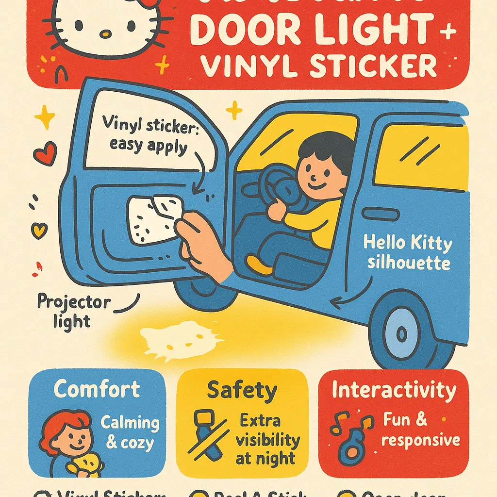 hello kitty door light - Sticker
