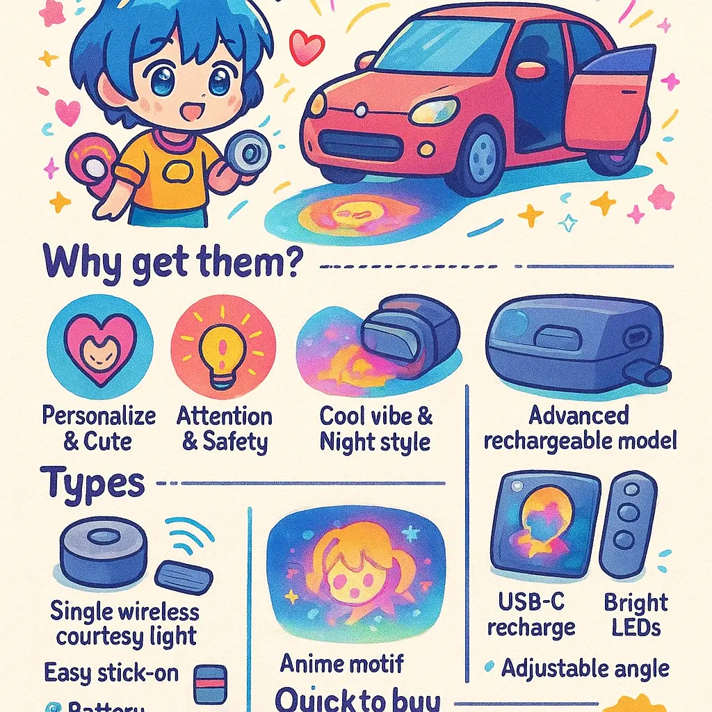 car door light projector anime - Lights