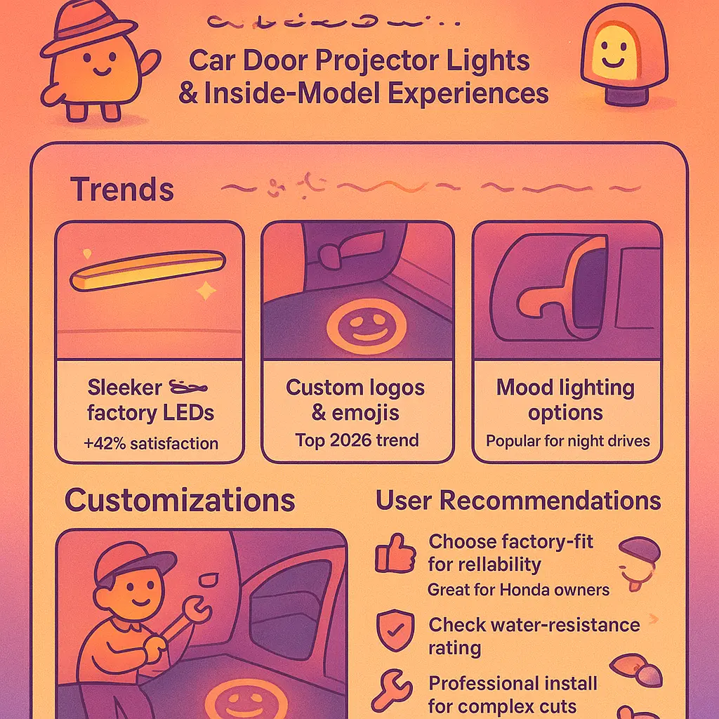 courtesy door light inside model - projector