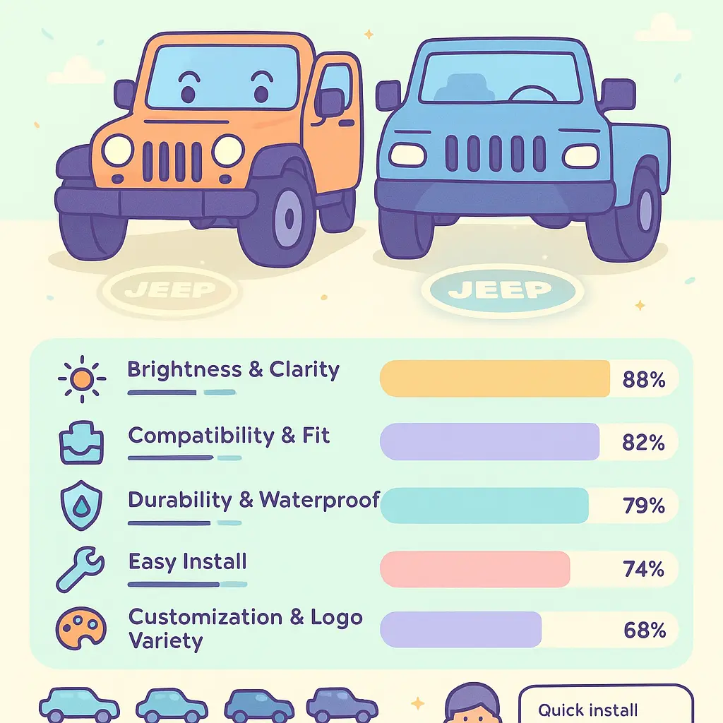 jeep door projector lights - Truck