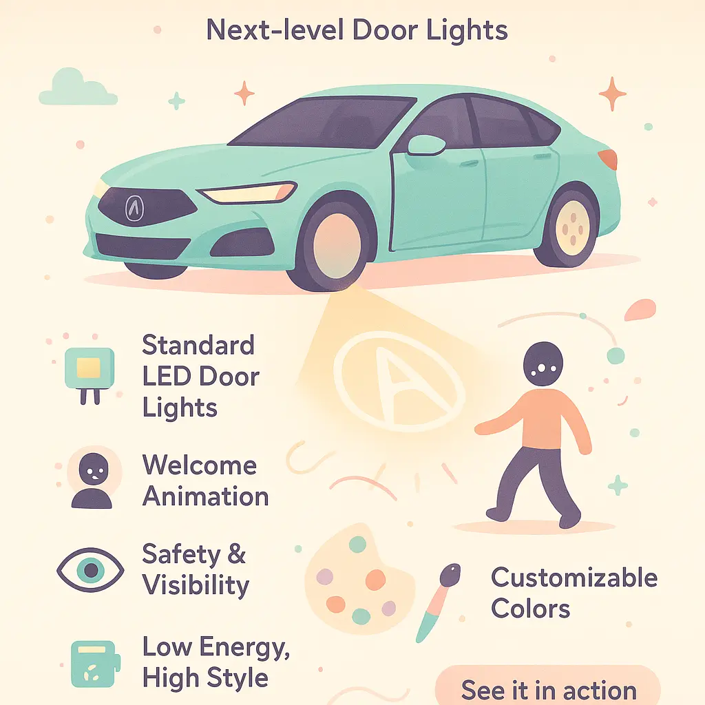 acura tlx door lights - Acura
