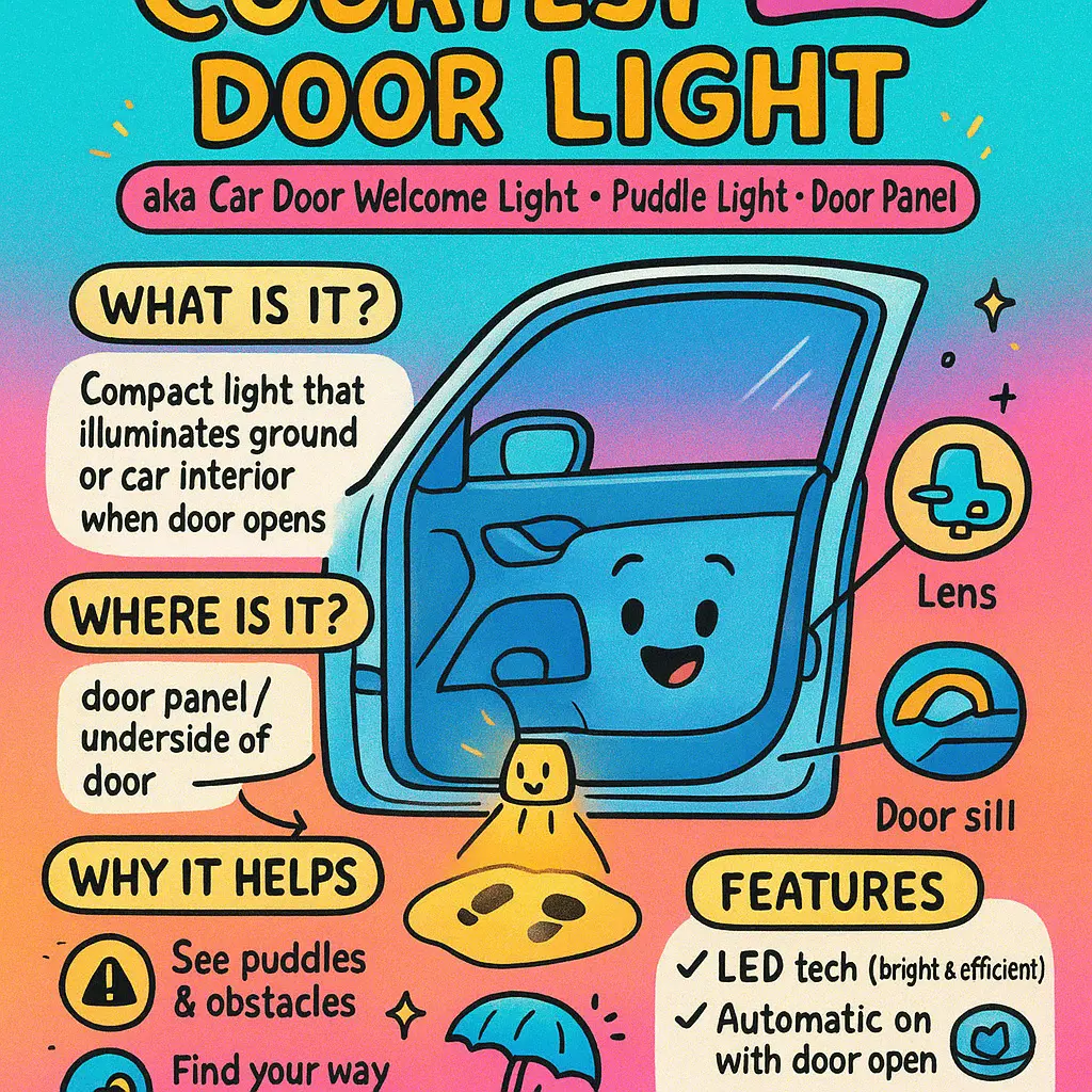 courtesy door light inside model - Courtesy