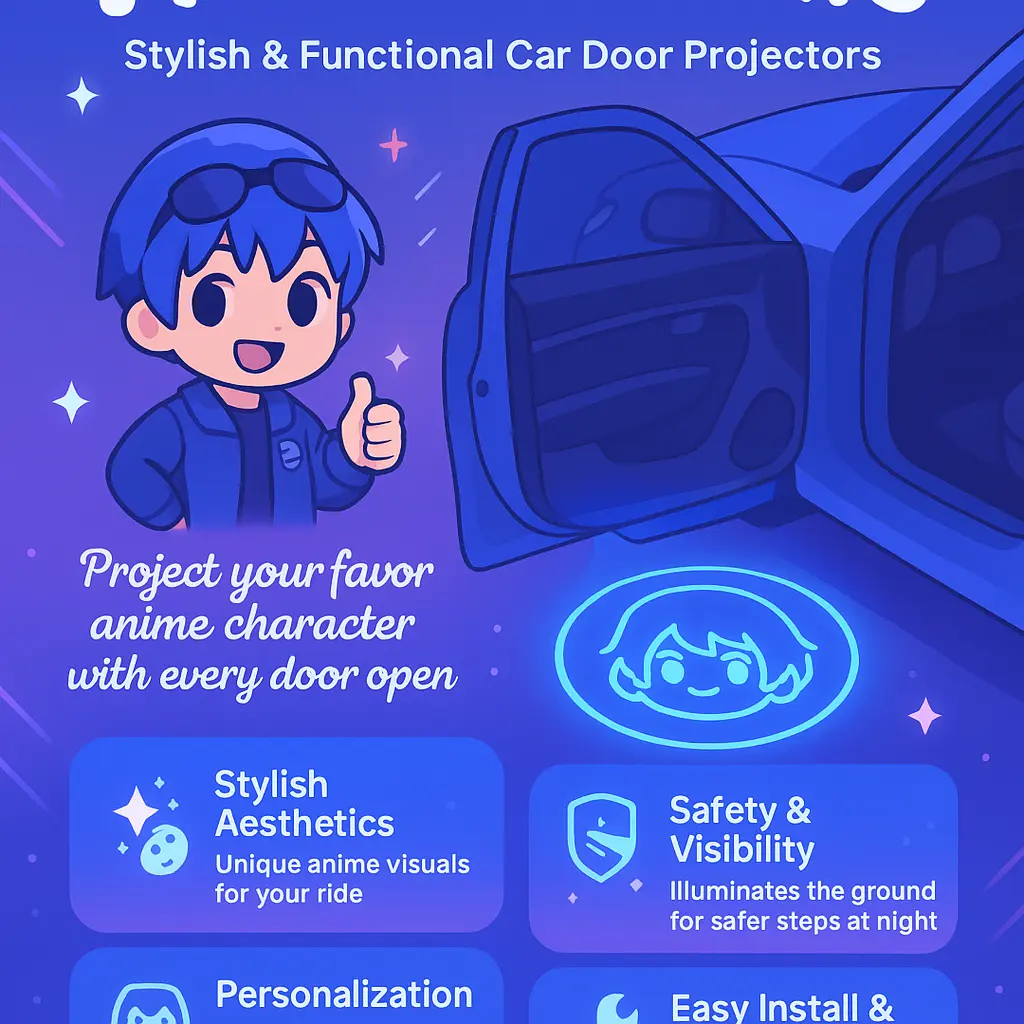 car door light projector anime - Puddle