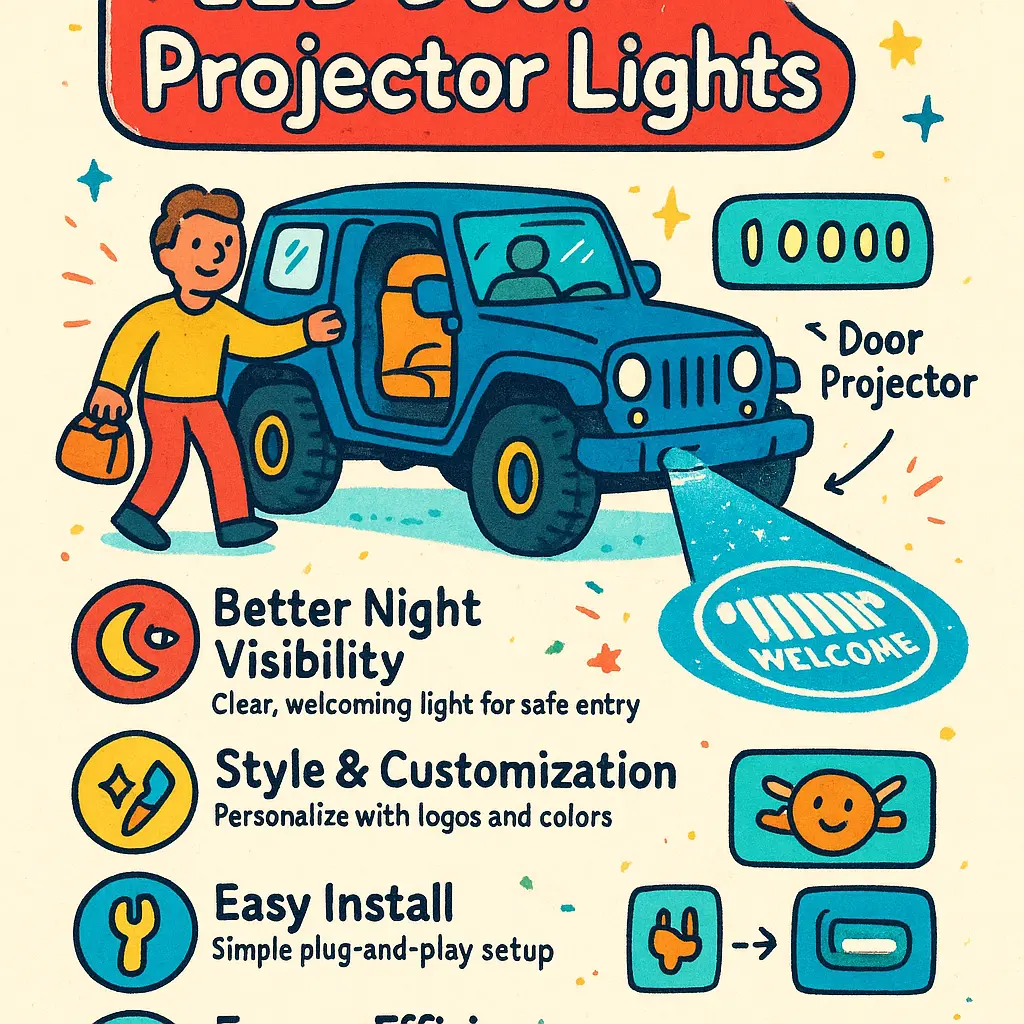 jeep door projector lights - Projector