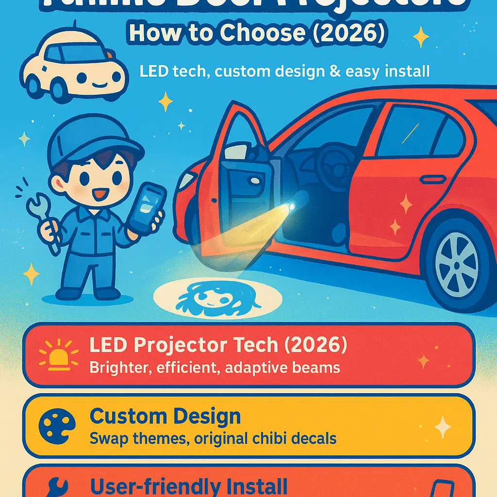 car door light projector anime - Automotive