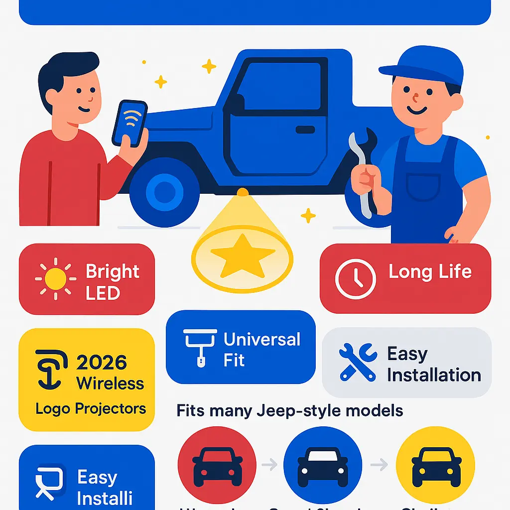 jeep door projector lights - Projector