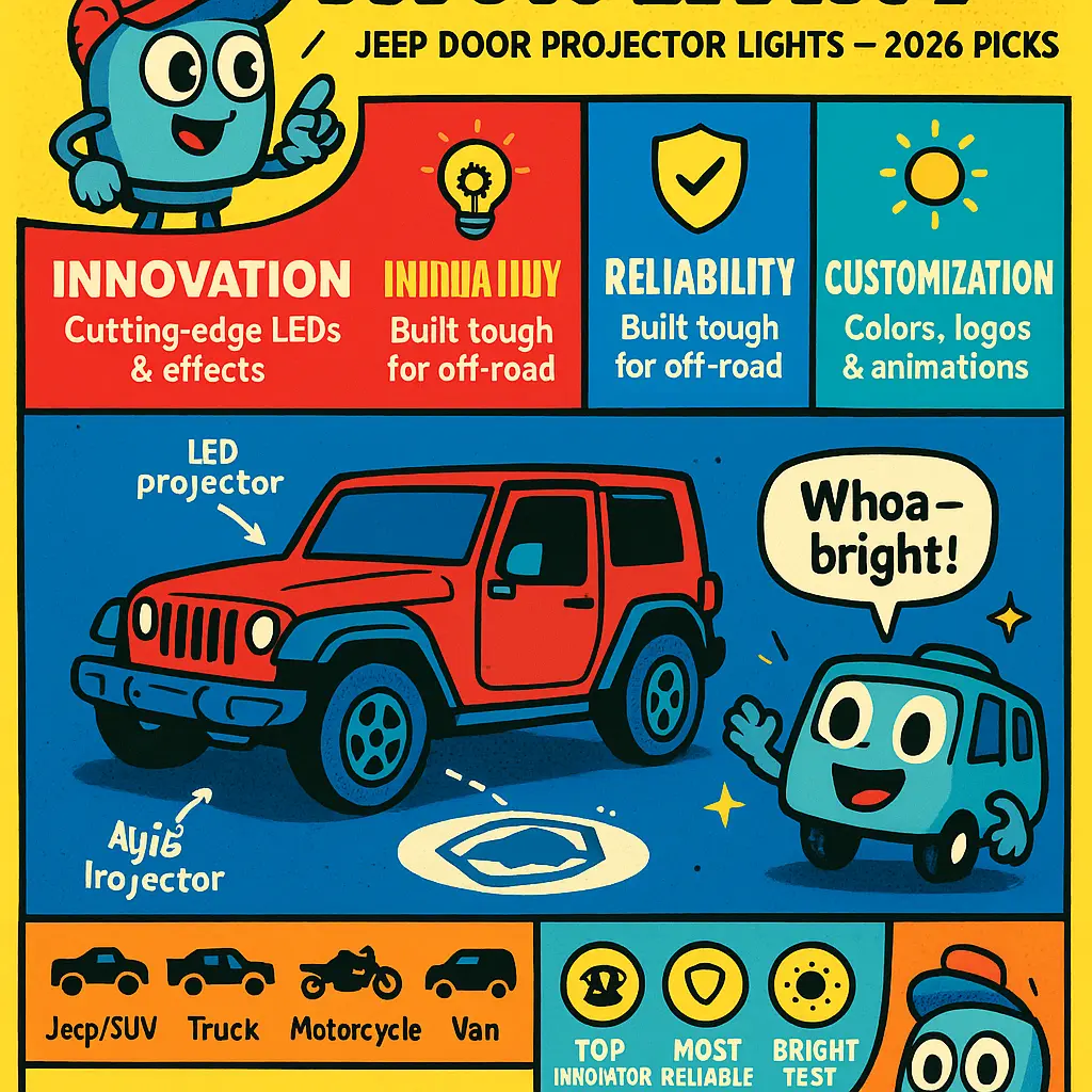 jeep door projector lights - Courtesy